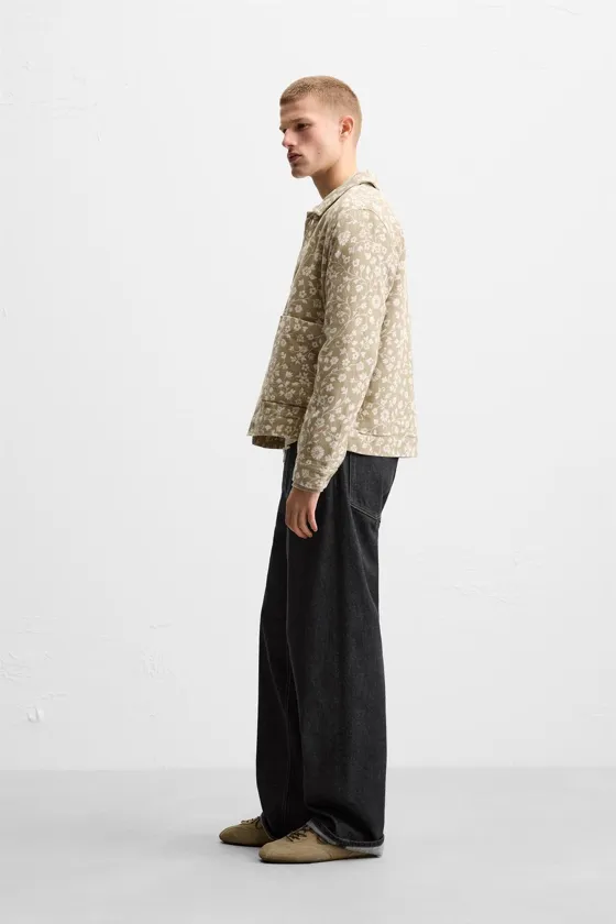 Флористическая джаккардовая куртка floral jacquard jacket
