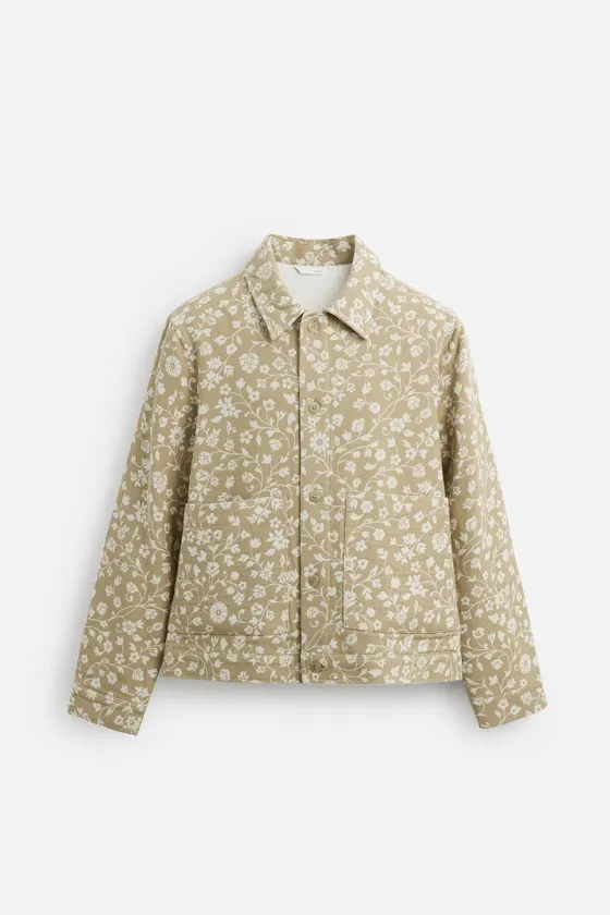 Флористическая джаккардовая куртка floral jacquard jacket