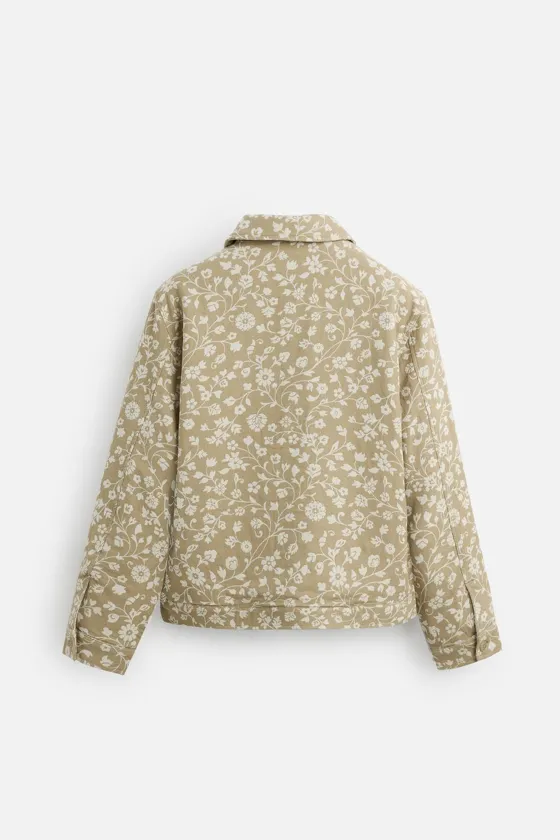 Флористическая джаккардовая куртка floral jacquard jacket