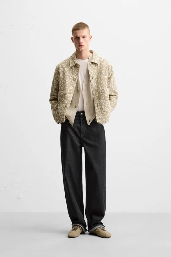 Флористическая джаккардовая куртка floral jacquard jacket