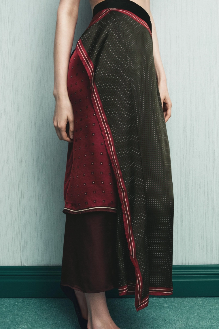 Парео-шарф из 100% вискозы с принтом