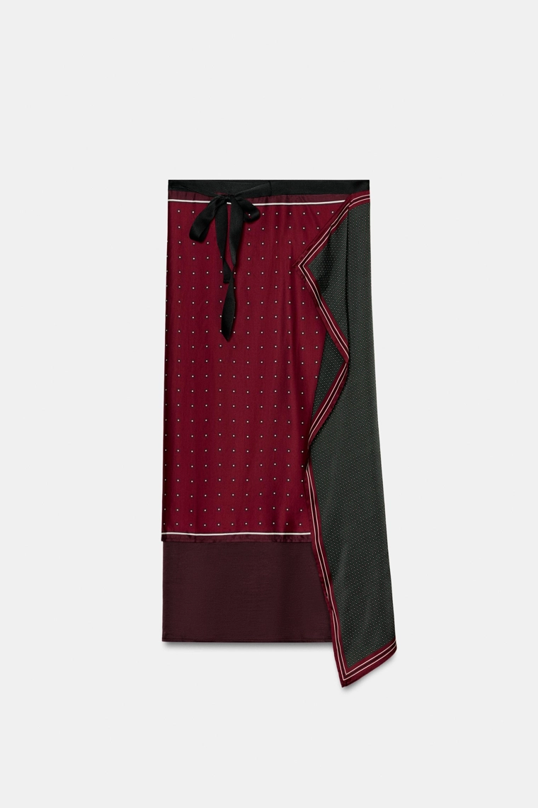 Парео-шарф из 100% вискозы с принтом