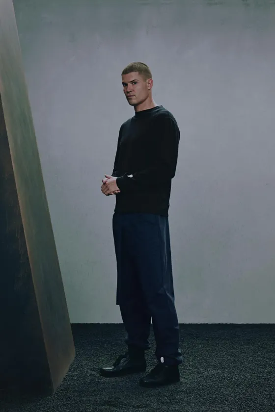 Кожаные кроссовки leather trainers x sr_a