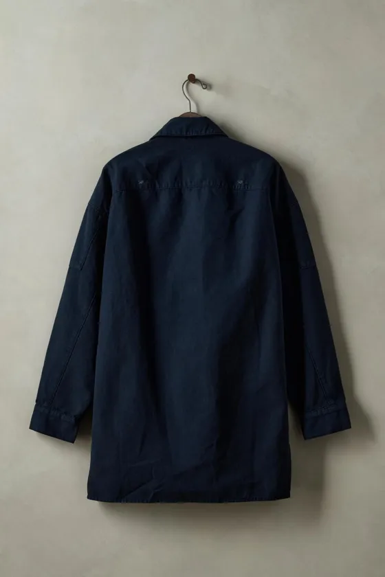 Рубашка-овершёрт из выцветшего хлопкового канваса washed canvas overshirt x sr_a