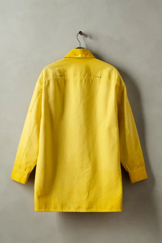 Рубашка-овершёрт из выцветшего хлопкового канваса washed canvas overshirt x sr_a