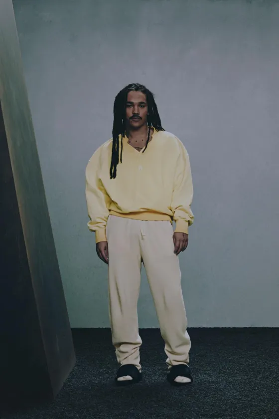 Washed knit trousers x sr_a