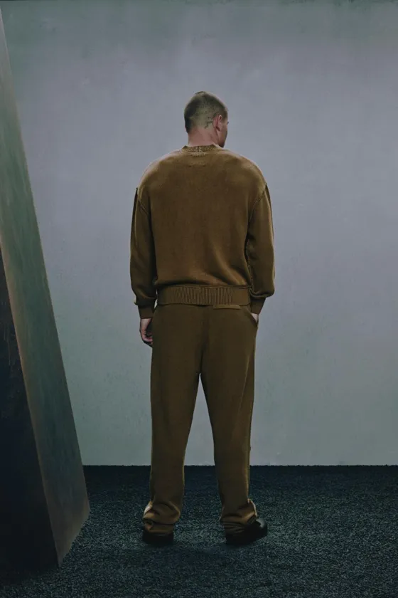 Washed knit trousers x sr_a