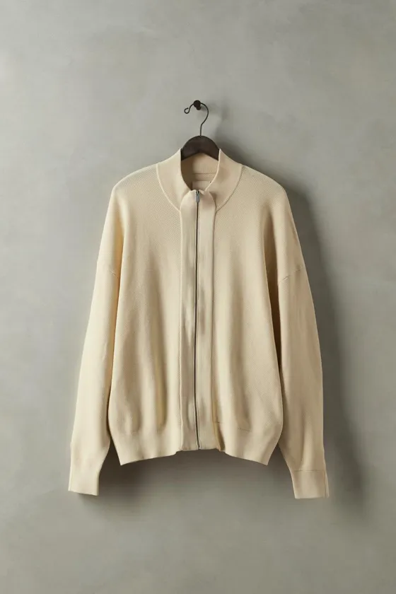 Washed knit jacket x sr_a
