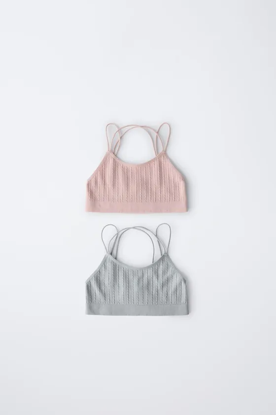 Для возраста 8-14 лет / две майки без швов со структурой, упаковка из 2 шт.