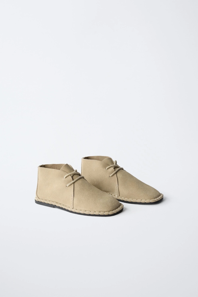 Классические кожаные ботинки zara