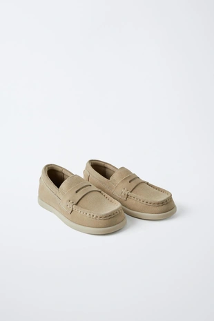 Кожаные лоферы с планкой - Заказать в России