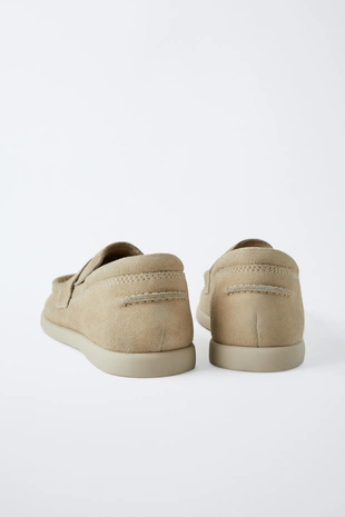 Кожаные лоферы с планкой