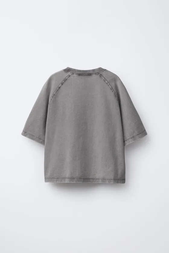 КОМПЛЕКТ ИЗ ФУТБОЛКИ И  ЛЕГИНСОВ FLARE С ЭФФЕКТОМ ПОТЕРТОСТИ