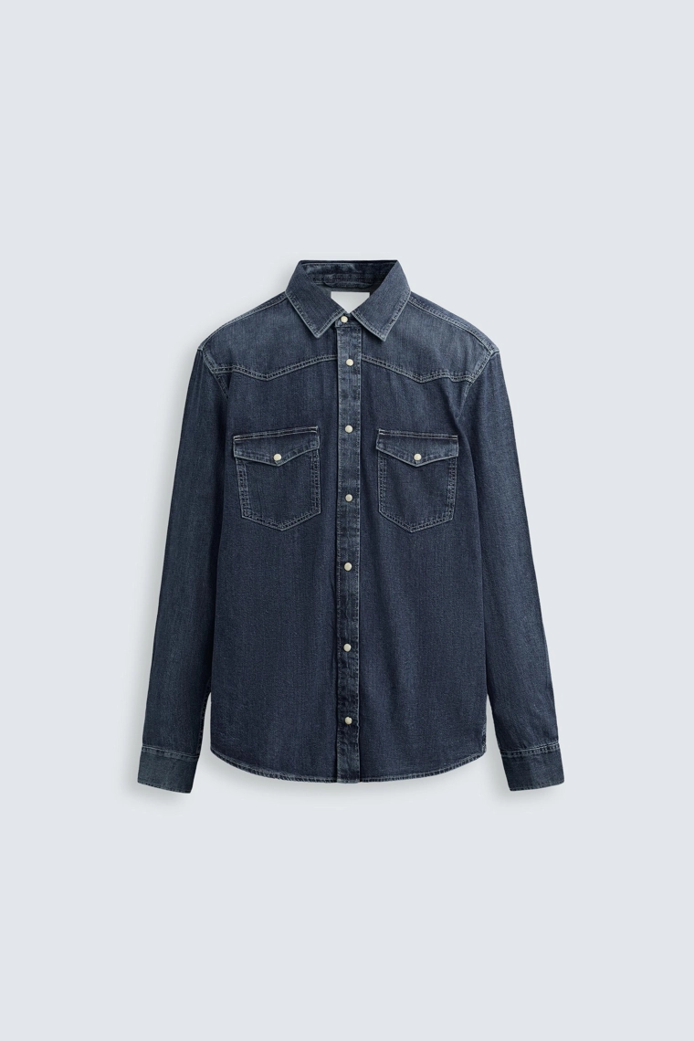 Джинсовая рубашка western