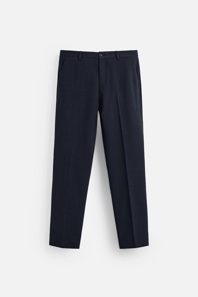 Брюки в клетку с линией бокового шва zara
