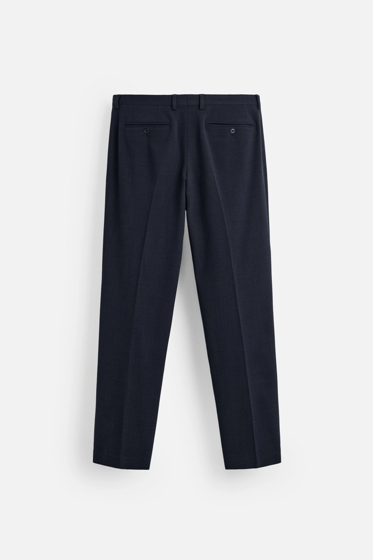 Брюки в клетку с линией бокового шва zara