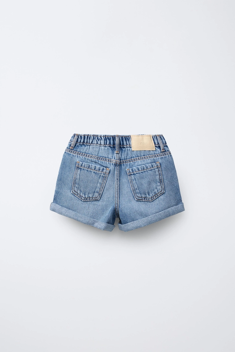 Джинсовые бермуды mom fit