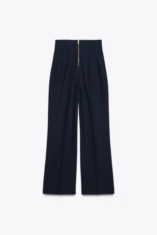 Брюки с высокой посадкой и застежкой-молнией — ZW COLLECTION