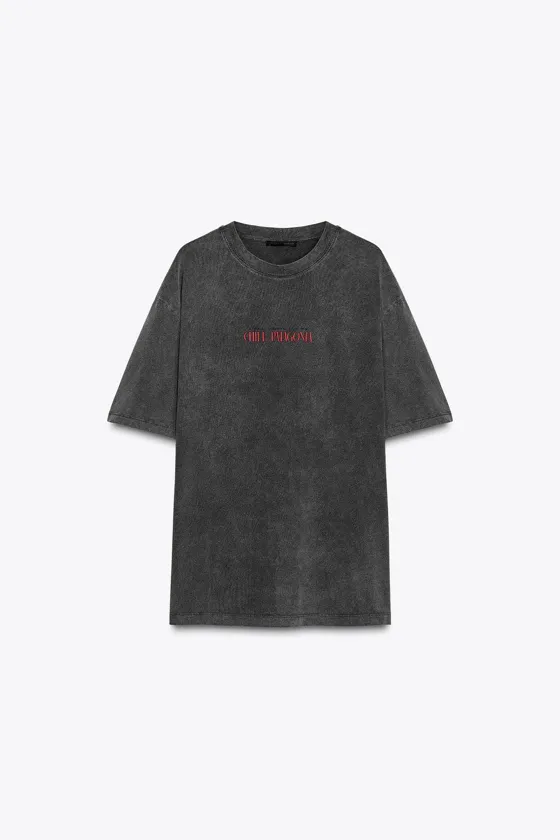 Faded-effect chile t-shirt