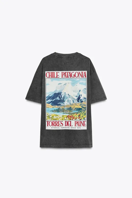 Faded-effect chile t-shirt