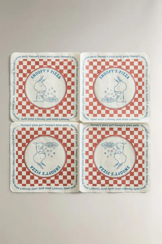Набор детских бумажных салфеток peanuts™ pizza (упаковка из 20 шт.)