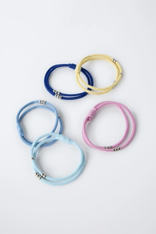 Набор из 5 резинок для волос с бусинами - Заказать в России