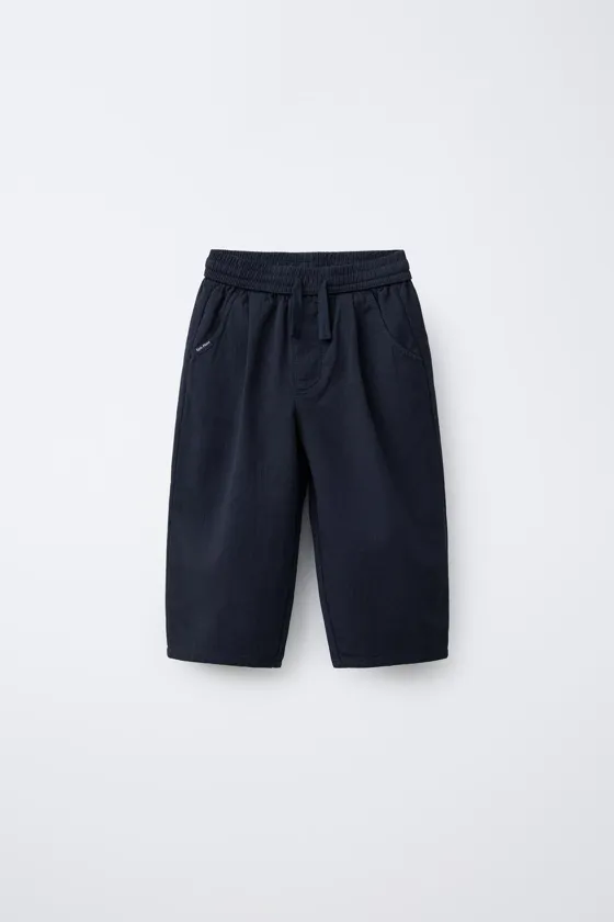 БРЮКИ BAGGY ИЗ РЕЛЬЕФНОЙ ТКАНИ