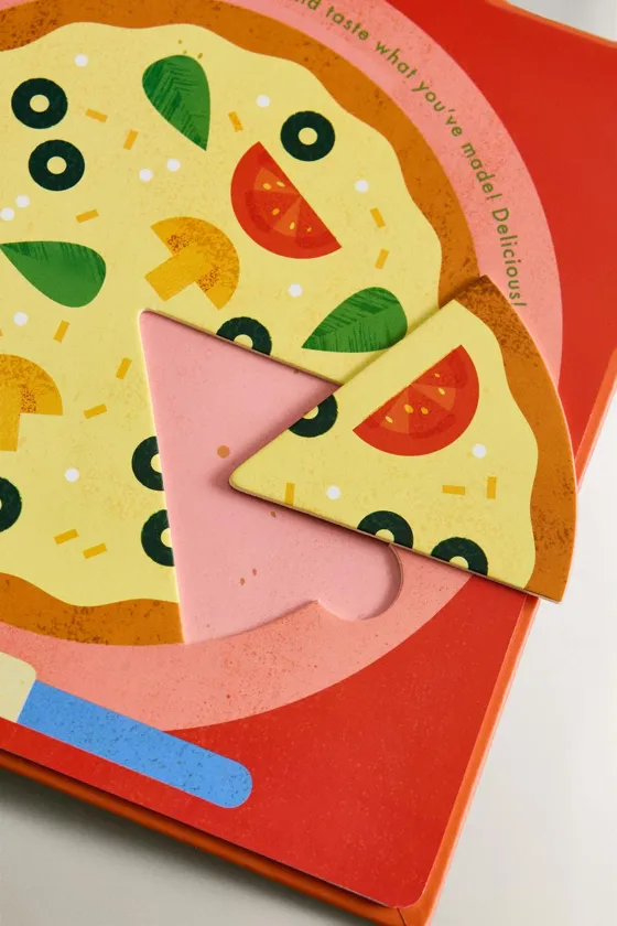 Детская книга pizza! интерактивная кулинарная книга с рецептами