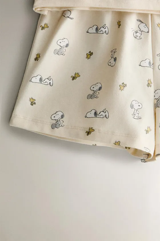 детский короткий комплект пижамы peanuts