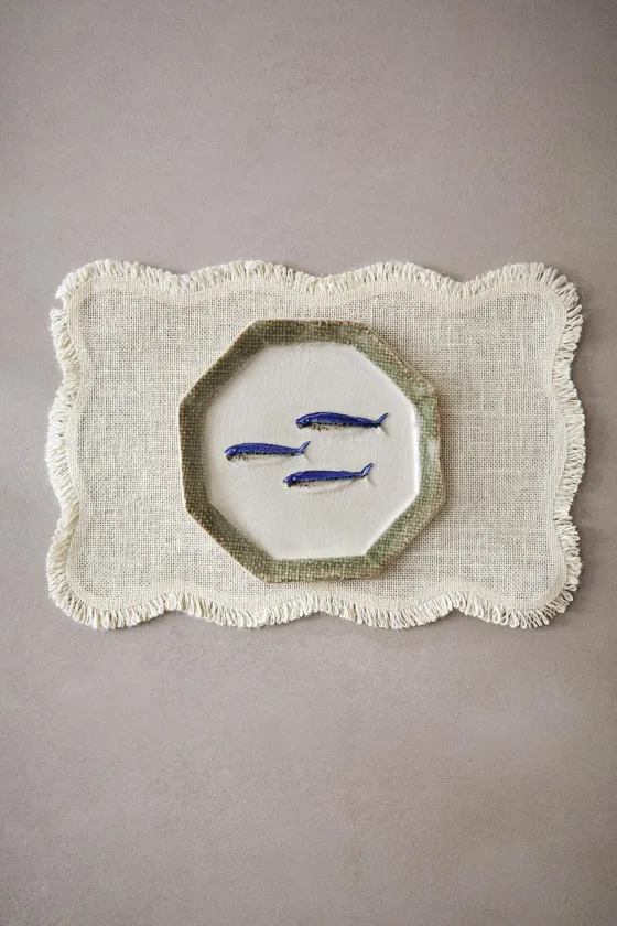 Плетеный подстаканник wavy jute