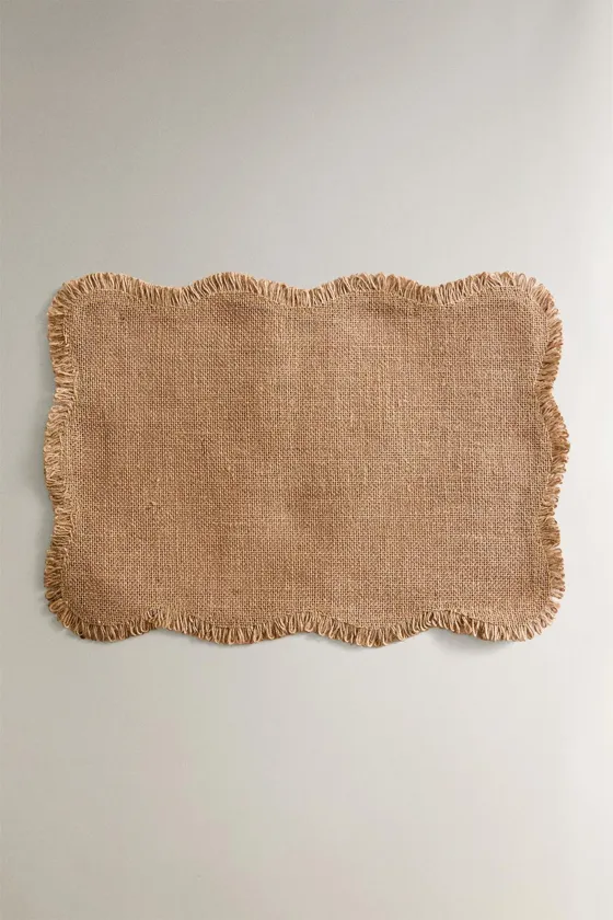 Плетеный подстаканник wavy jute