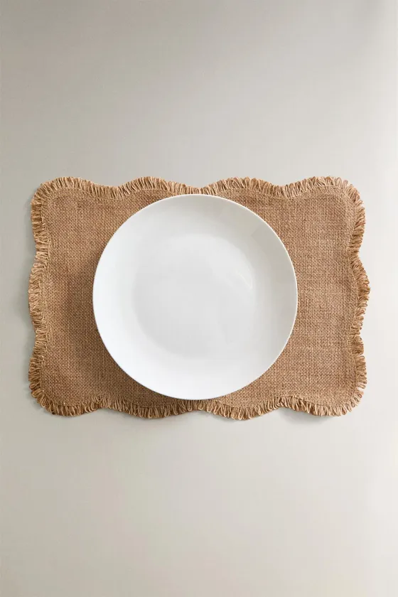Плетеный подстаканник wavy jute