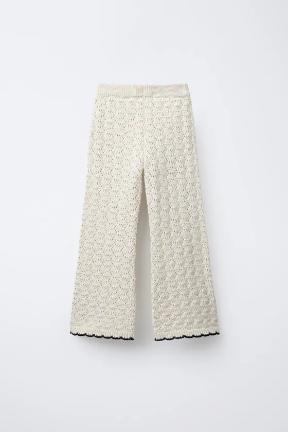 БРЮКИ FLARE ИЗ КРУЖЕВА КРОШЕ