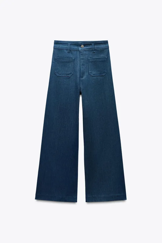 ДЖИНСЫ WIDE LEG С ВЫСОКОЙ ПОСАДКОЙ — ZW COLLECTION
