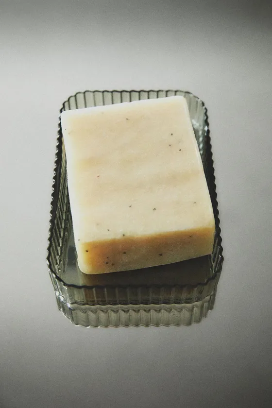 Мыльница для ванной комнаты из боросиликатного стекла