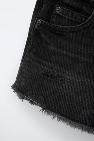 Джинсовые шорты с разрезами- Заказать в России