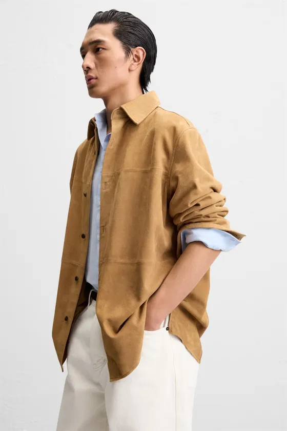 ЗАМШЕВАЯ РУБАШКА REGULAR FIT