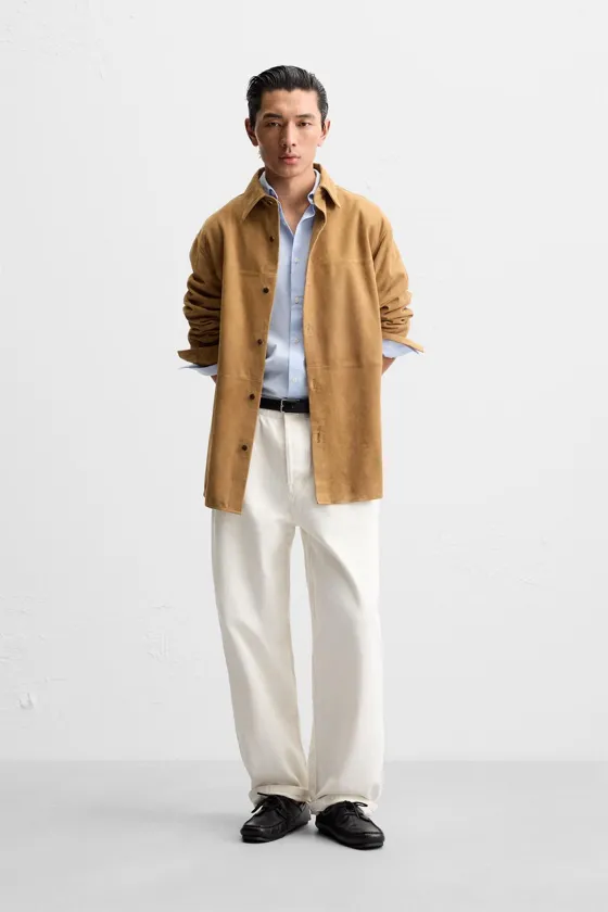 ЗАМШЕВАЯ РУБАШКА REGULAR FIT