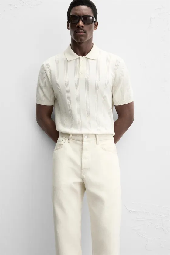 ТРИКОТАЖНОЕ ПОЛО В РУБЧИК