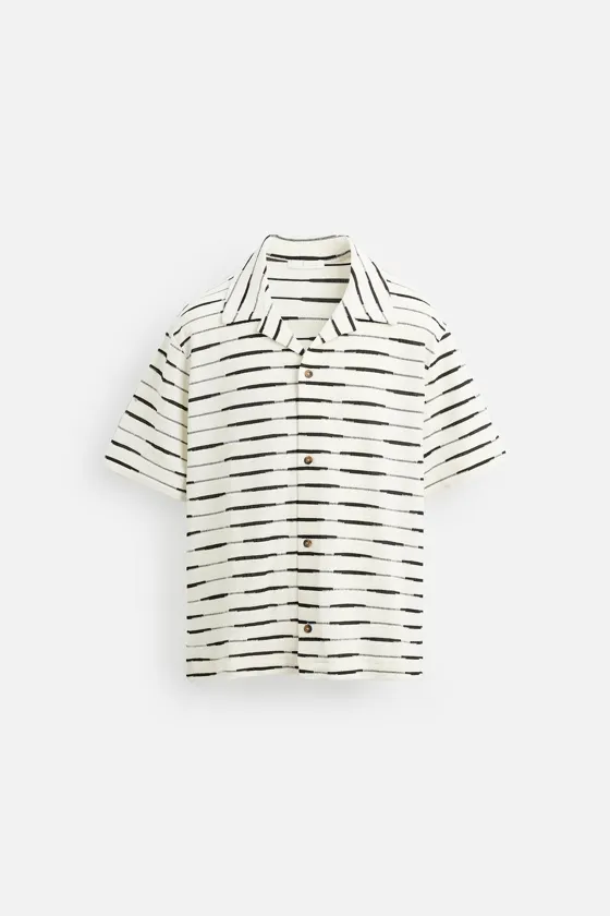 РУБАШКА JACQUARD В ПОЛОСКУ