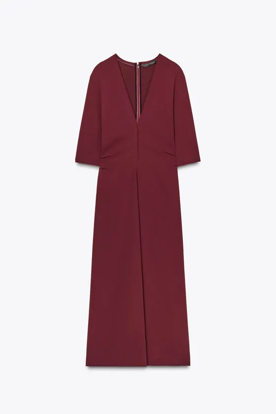 ПЛАТЬЕ МИДИ СО СБОРКАМИ — ZW COLLECTION