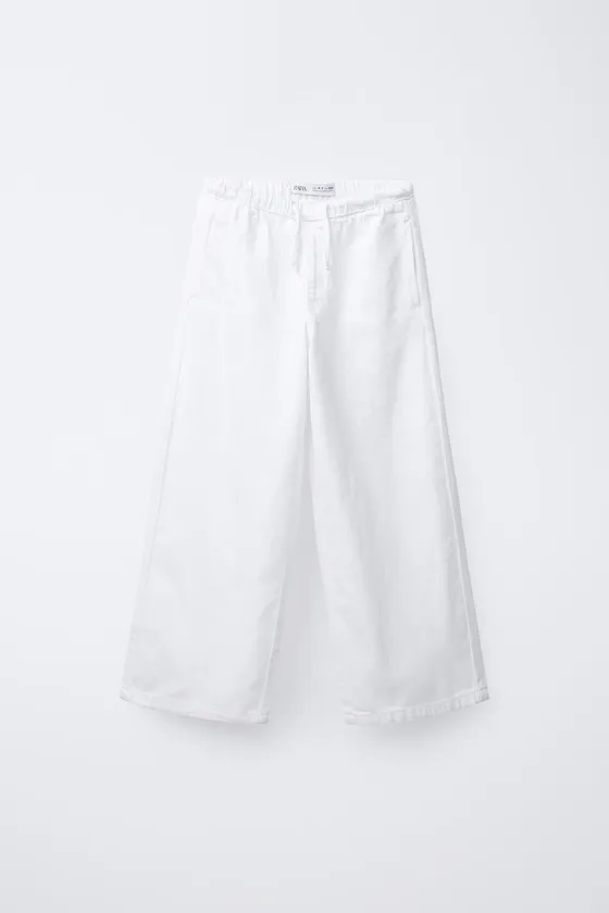 ДЖИНСЫ WIDE LEG СО ШНУРКАМИ