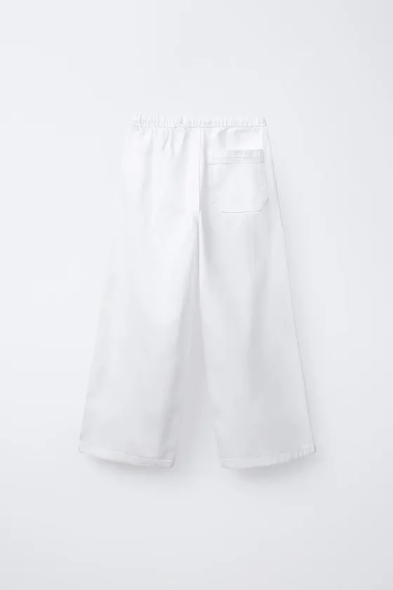ДЖИНСЫ WIDE LEG СО ШНУРКАМИ