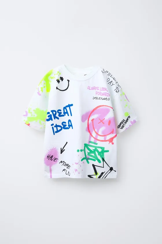 ФУТБОЛКА С ПРИНТОМ GRASMILEYWORLD®