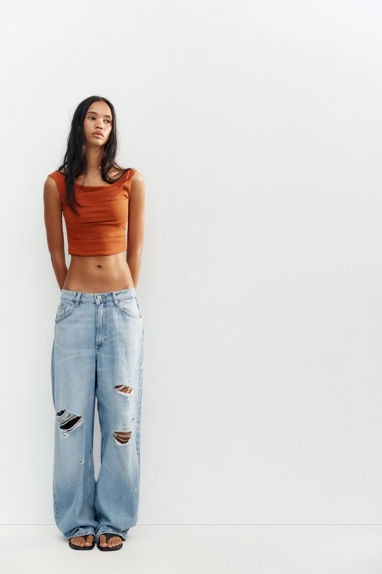 Топ-бандо с драпировкой