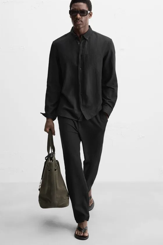 Брюки с текстурой