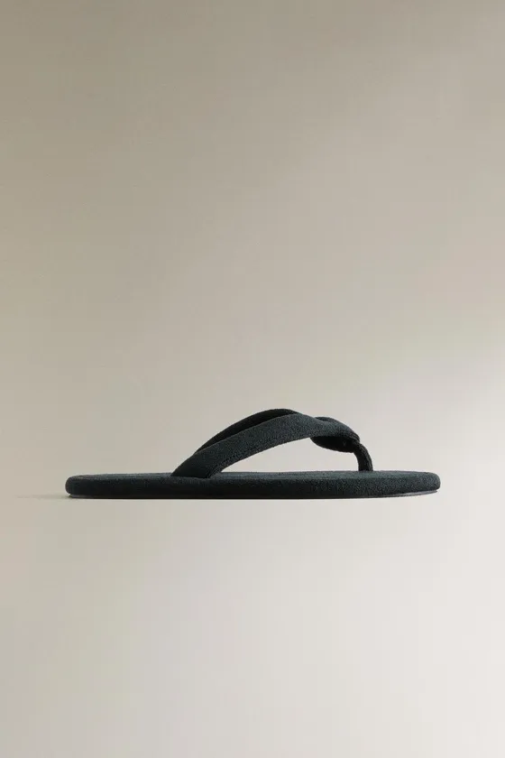 Тапочки для ванной из махрового полотна