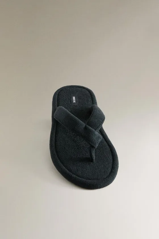 Тапочки для ванной из махрового полотна