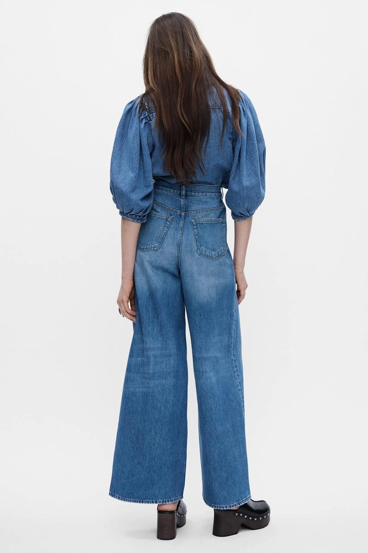 ДЖИНСЫ ПАЛАЦЦО С ВЫСОКОЙ ПОСАДКОЙ — коллекция Zara «ZW»