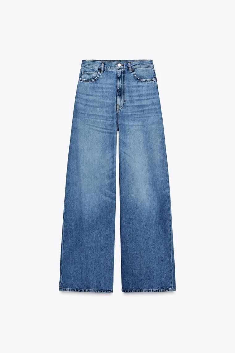 ДЖИНСЫ ПАЛАЦЦО С ВЫСОКОЙ ПОСАДКОЙ — коллекция Zara «ZW»